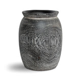 Natura Torino Vase Short - Black Teak