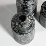 Natura Harper Vase Set of 3 - Burnt Black Teak