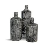 Natura Harper Vase Set of 3 - Burnt Black Teak