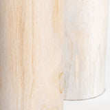 Natura Prado Vase Set of 2 - White Wash Teak