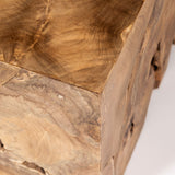Natura Flow Square Coffee Table - Bleached