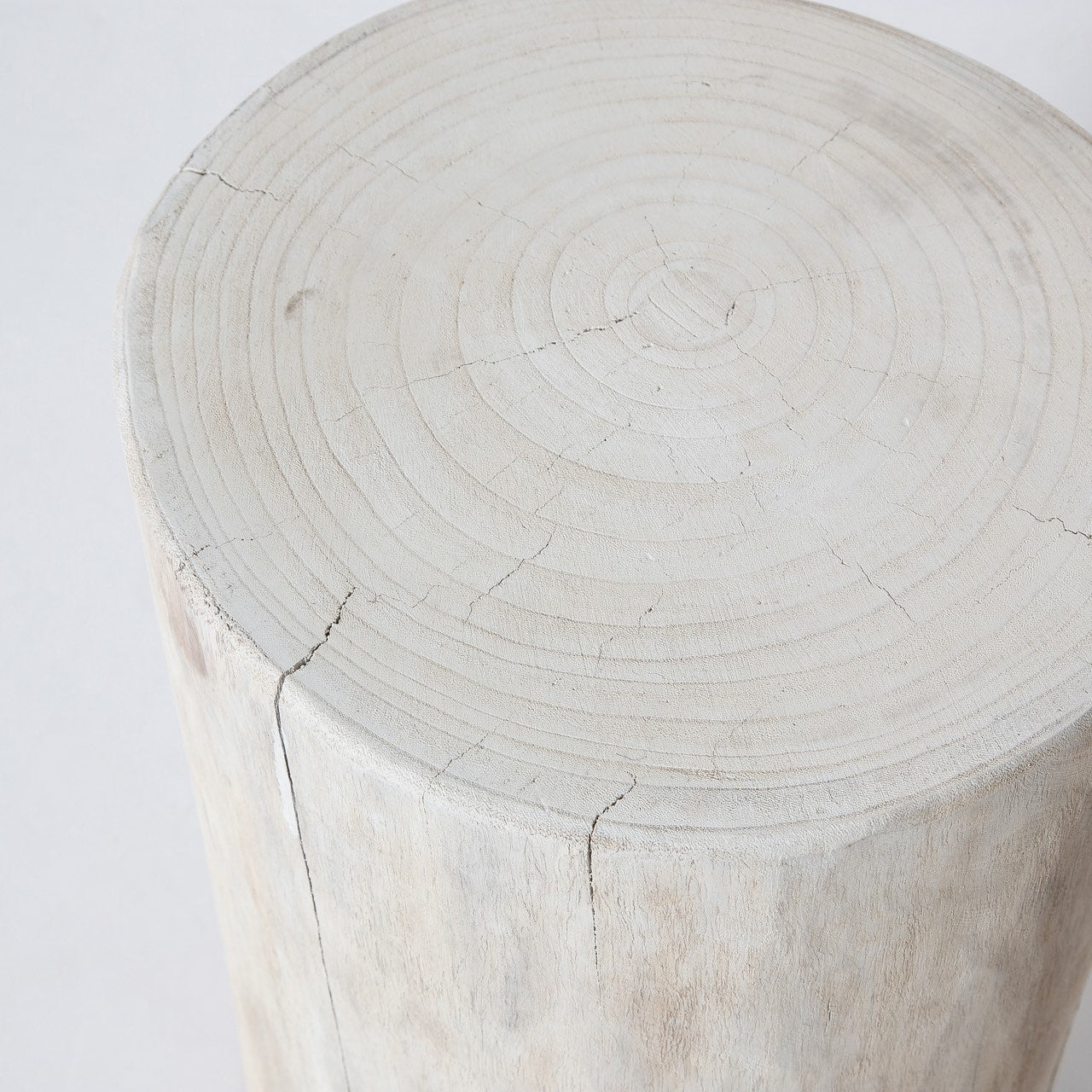 Nova Wide 16" Stump - Round - White