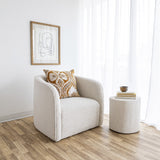 Nova Wide 16" Stump - Round - White