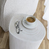 Nova Wide 16" Stump - Round - White
