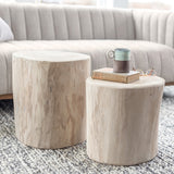 Nova Wide 16 Inch Stump - Round - White