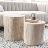 Nova Wide 18 Inch Stump - Round - White