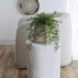 Nova Wide 21 Inch Stump - Round - White